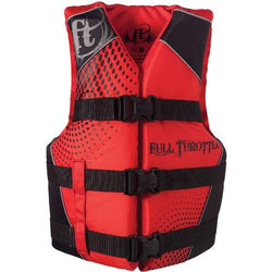 Teen Nylon Water Ski Life Vest, Red & Black